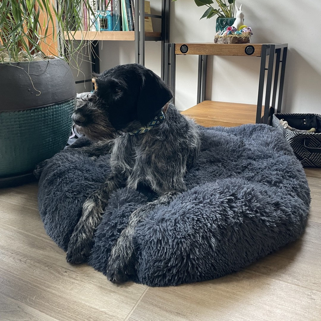 coussin-chien-confortable-grand-gris foncé